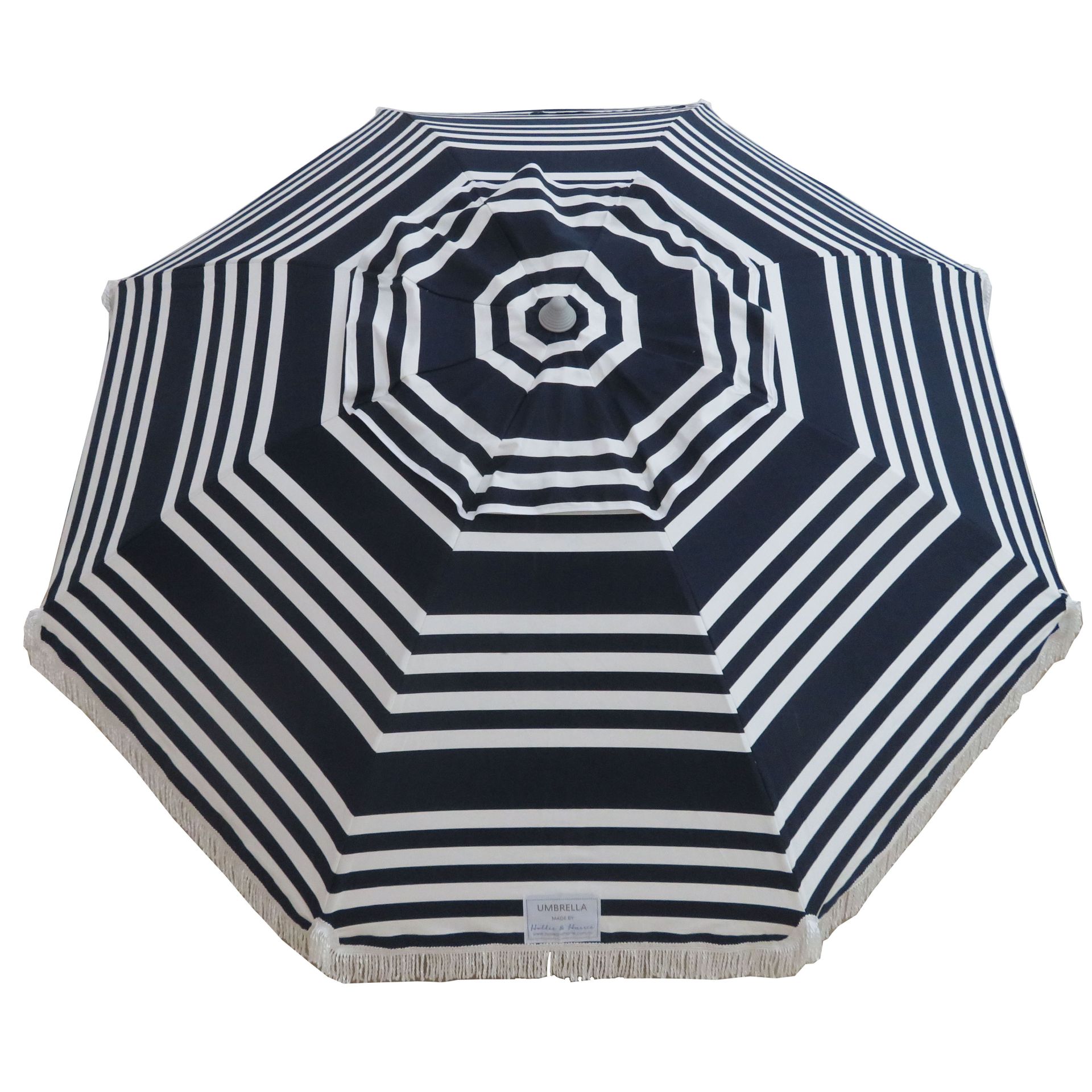 Hello Sailor 210cm Fringe Beach and Shade Umbrella by Hollie and Harrie 